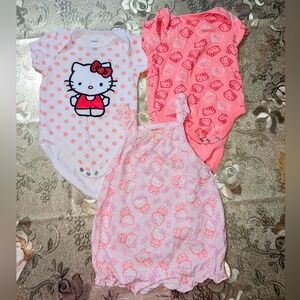 Hello Kitty Baby Onesies Set 3-6 Moths